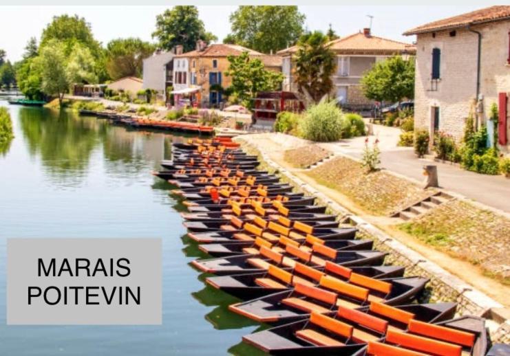 Maison De La Mare Aux Rainettes Location Vacances Standing Au Coeur Du Marais Poitevin - 3 Chambres - 6 Personnes La Celle-sous-Gouzon Экстерьер фото